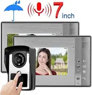 Tihebeyan HD Video Intercom Timbre Kit Definition 7 -in The Home Security Monitoring Material: ABSPMMA (#1)