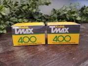 2 Kodak TMAX 400 Professional Film Rolls Professional Black & White 35mm 24 exp