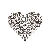 Sill & Sage Heart Wall Art 60cm Home/Garden Decor Indoor Hanging Ornament