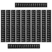 12 Pcs Digital Temperature Sticker Adhesive Thermometer Strip Aquarium Thermomet