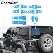 23x Light Blue Exterior Front Rear Door Decor Cover for 2018+ Jeep Wrangler JL (for: Jeep)