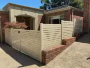 Aluminium Slat Gates Made to Measure CREAM Fences - Custom - SQM PRICE - Kits