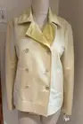 Loro Piana Ladies Two Tone Yellow Baby Cashmere Peacoat Jacket sz 44/8 NEW TAGS