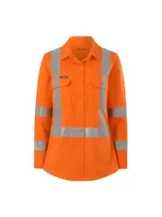 KingGee Womens Workcool Vented Nsw Rail Shirt K44203