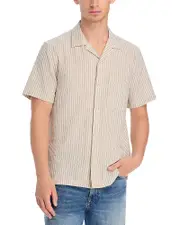 Madewell Regular Fit Striped Camp Shirt