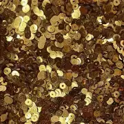 4mm Flat Sequins Very Deep Gold Shiny Metallic Medium Hole