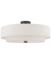Livex Meridian 5 Light English Bronze Ceiling Mount