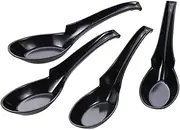 Shimomura Kusen Ramen Astragalus, Set of 4, Black 46763