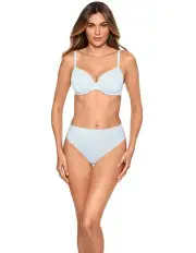 [Miraclesuit Shapewear] Wonderful Edge High Waist Light Shaping Thong in Oyster Mushroom