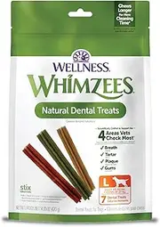 WHIMZEES Stix Dental Dog Treats, Value Bag, Large (18-27kg Dogs), Natural Daily Dental Chews (Pack of 7)