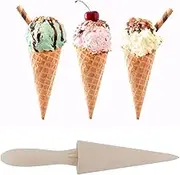 Ice Cream Cone Mold,Brioche Buns Ice Cream Cone Maker,Waffle Cones Wood Waffle Cone Roller Cream Horn Pastry Roll Molds,DIY Cooking Kitchen Tool Decorating Baking Accessory