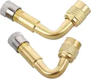 HEALEEP 2pcs Tire Valve Extension Rods Valve Stem Extenders Durable Nozzle for Electric Scooters Motorcycles Cars Easy Inflation Heavy Duty Performance