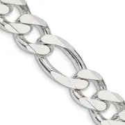 22 Inch Sterling Silver 13.5mm Figaro Chain