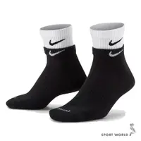 在飛比找ETMall東森購物網優惠-Nike 襪子 短襪 低筒襪 雙層 黑白【運動世界】DH40