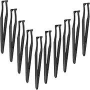 ERINGOGO 10PCS Plastic Tweezers Ergonomic Design Precision for Crafting Jewelry Making and Electronics Durable Tweezers for Art Projects and Nail Art
