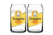 Bundy Bundaberg Rum Can Shaped Glasses Set of 2
