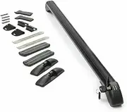 STIDPFZX 1 Pair Universal Vehicle Car Roof Mounting Rack Rail Bar Black Aluminum Luggage Carrier with Lock Top Car Rack