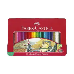 FABER-CASTELL 輝柏 油性 彩色鉛筆 油性色鉛筆 鐵盒 36色 /盒 115846