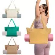 Capacity With Yoga Mat Holder Yoga Pilates Mat Bag Basic Canvas Tote Gym Bag