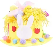 LABRIMP Easter Bunny Hat Craft Kit for Boys and Girls Kindergarten Create Unique Easter Hats Safe Materials