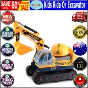 Kids Ride On Excavator Sandpit Digger Car Outdoor Beach Sand Pit Backhoe Toy