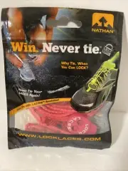 Nathan Lock Laces Elastic Shoelace & Fastening System No Tie-Hot Pink