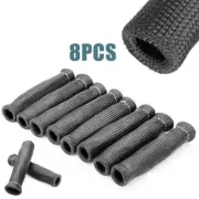 8x 1200° Spark Plug Wire Boots Protectors Sleeve Heat Shield Cover For SBC BBC g