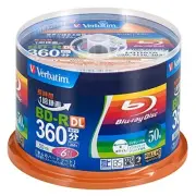 Verbatim BD-R 50GB 50pk Printable 6X VBR260RP50SV1 Blu-ray Disc Recordable Media