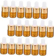 EXQUIMEUBLE 25pcs Mini Glass Dropper Bottles Portable Travel Vials for Essential Oils Perfumes and Compact Design for Travel Gym and Home Use Random Color