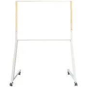 J.Burrows Magnetic Mobile Whiteboard 900x1200mm White Frame