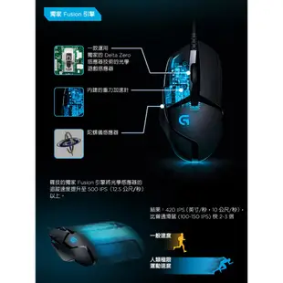 Logitech 羅技 G402 遊戲光學滑鼠 有線 USB 黑 電競滑鼠