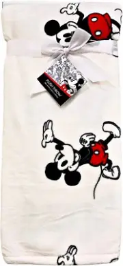 Disney Classic Mickey Mouse Plush Throw Blanket 50" x 70" (plush polyester)