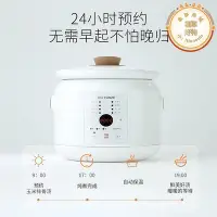 在飛比找Yahoo!奇摩拍賣優惠-天際全自動電燉燉鍋陶瓷煮粥寶煲熬湯神器家用養生電砂鍋2L-3