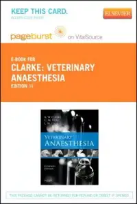 在飛比找博客來優惠-Veterinary Anaesthesia Pagebur