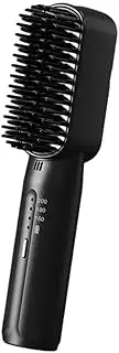 Birfcek Mini Hair Straighteners 2500MAh Wireless Hot Comb and Straightening Brush Hair Styling Appliances Home Hot Comb-B