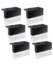Solarek Set of 6 Solar Powered Deck Fence Lights
