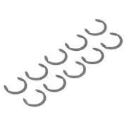 10PCS Retaining Clip Rings Rubber Roller Fixing C Clips Snap Rings Tools.