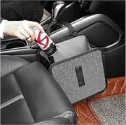 Foldable Car Trash Cans with Rhinestone,Bling Car Trash Bin for Car Seat Organizer & Car Decorations,Universal Bling Car Accessories Car Garbage Can for Most Cars,SUVs,Trucks (White)