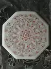 18" white marble table top coffee center inlay mother of pearl home decor c2