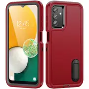 MCC Shockproof Samsung Galaxy S25+ Plus Case Cover Heavy Duty Stand S936 [Red+Black]
