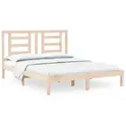 Bed Frame Slatted Mattress Base Platform Bedstead Bedroom Solid Wood Pine vidaXL