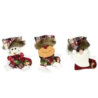 在飛比找樂天市場購物網優惠-台灣現貨 戴帽聖誕造型襪-8吋(3款-隨機出貨)，聖誕節/聖