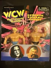 WCW WWE WWF ERROR CARD Ric Flair and Lex Luger Action Figures 1998, 1/1 Piece
