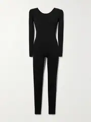 [The Row] The Row - Napali Open-back Stretch-jersey Jumpsuit - Black - medium medium Black