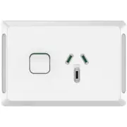 Clipsal Pro Series P3015-15-XW - Single Power Point GPO 15Amp 250v Extra Vivid White P3015-15XW