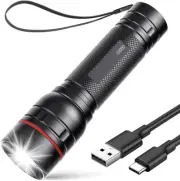 Rechargeable Handheld Flashlights High Lumens, G1000 Super Bright Torch Flash...