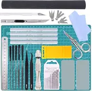 Swpeet 27Pcs Professional Gundam Modeler Basic Tools Kit - Perfect for Hobby Model Building Beginners With Duty Plastic Container