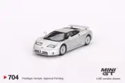 Mini GT 1:64 Bugatti EB110 GT Grigio Chiaro- Silver Model Car MGT00704-2I