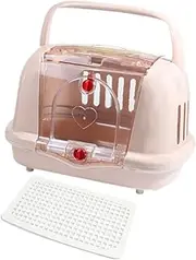 Generic Pet Travel Carrier Dog Crate Pet Supplies,Ventilation,Cat Carrier Portable for Kitten Cat Walking Airline Indoor Outdoor, Brown