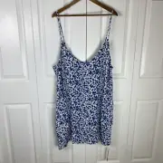 Reformation Dress 3X Ventura Mini Sleeveless Spaghetti Strap Shift Slip Rainey